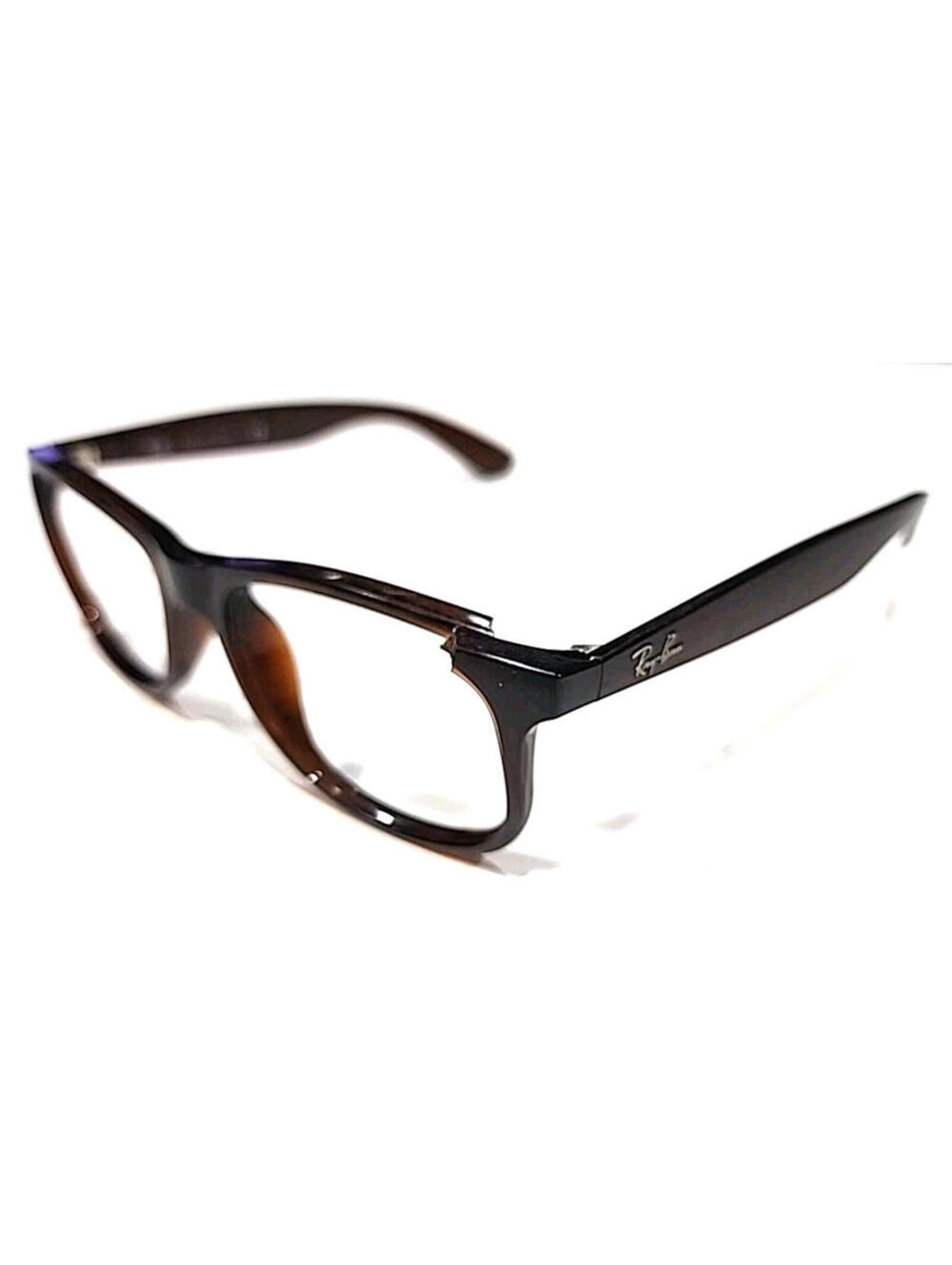 Ray Ban RB4202 6073/13 Andy Clipped Rim Parts Brown Sunglasses Frame 55-17